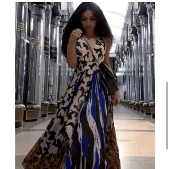 Zara Printed Dress Limited Edition Size Large - Picture 9 of 13